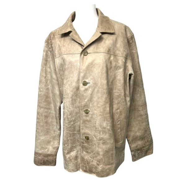 M.Julian Wilsons The Leather Expert Vintage Tan Jacket - Size Large - Picture 1 of 16